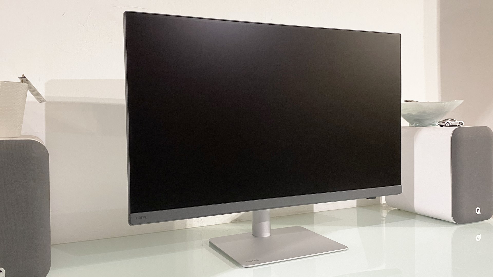 BenQ PD3226G monitor during our review process