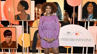 Jennifer Hudson at Mastercard’s Strivers Celebration event honoring Black women entrepreneurs across the U.S. at The Apollo Theater on August 18, 2021 in New York City.