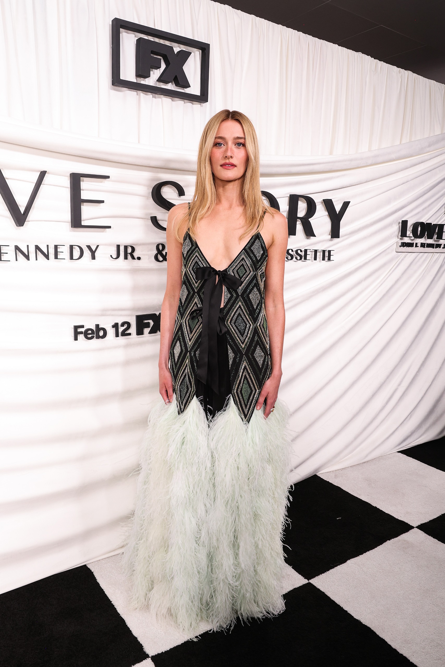 Sarah Pidgeon attends the premiere of FX&amp;rsquo;s &amp;ldquo;Love Story: John F. Kennedy Jr. &amp;amp; Carolyn Bessette&amp;rdquo; in New York City.