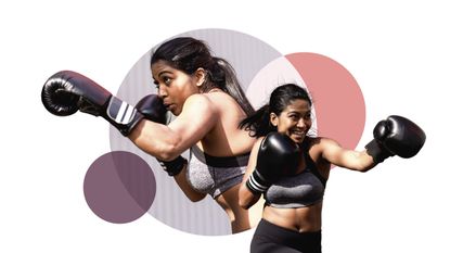 Fitness trends 2022: A woman boxing