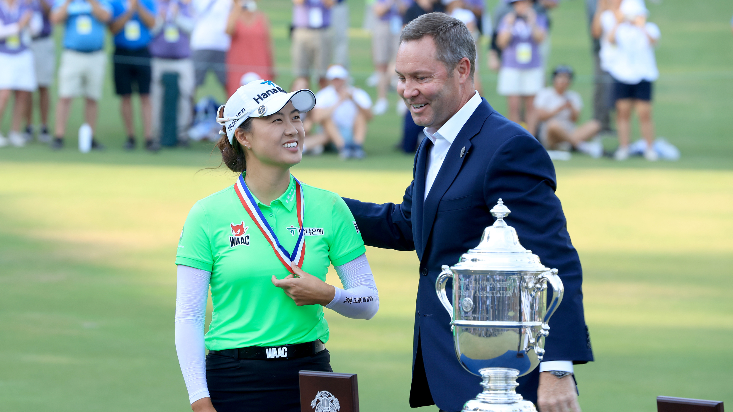 Minjee Lee and Mike Whan