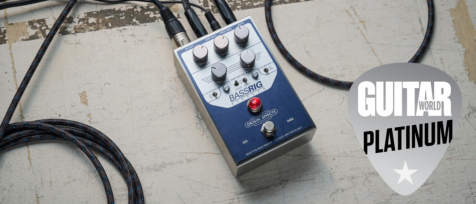 Origin&nbsp;Effects BASSRIG Fifteen on white board