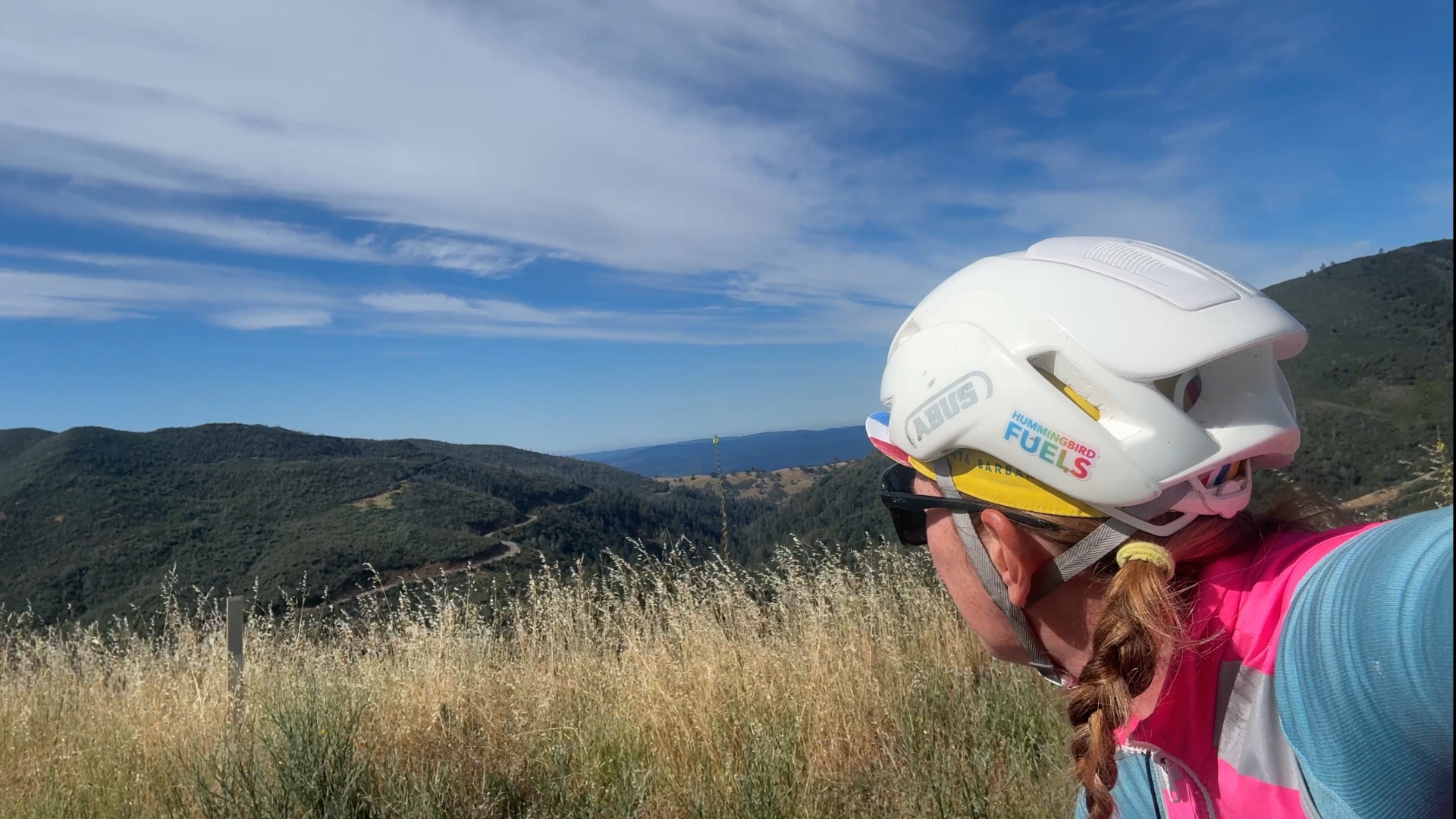 Lisa Charlebois looks out to the climbs