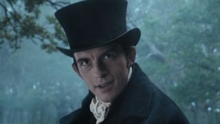 Anthony wearing a top hat and looking with conviction in Bridgerton Season 2.