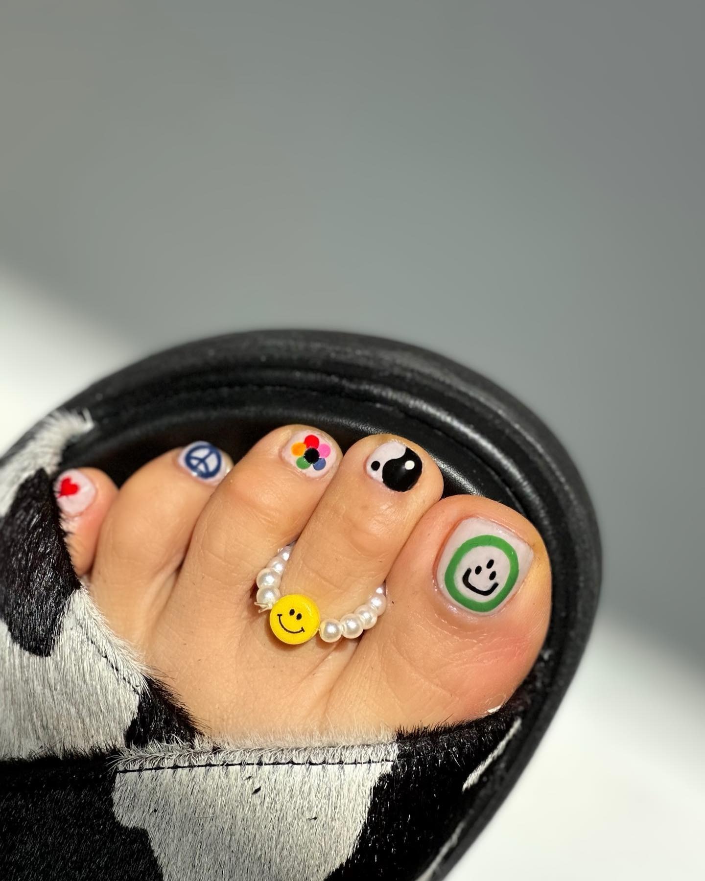Photo of pedicure nail art