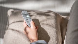 Hazel Google TV Streamer remote lifestyle