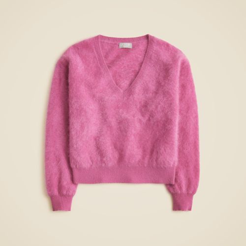 Brushed Cashmere V-Neck Sweater