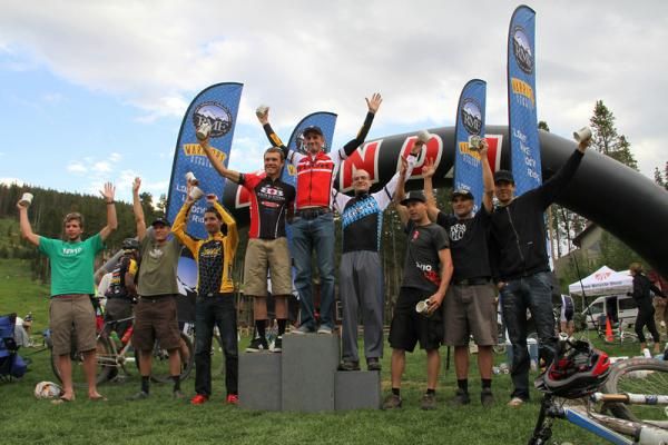 Overal men's podium at the Breck 100