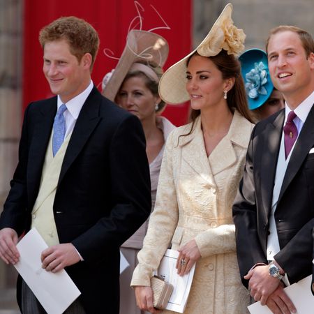 Prince Harry, Princess Kate and Prince William at Zara and Mike Tindall's wedding