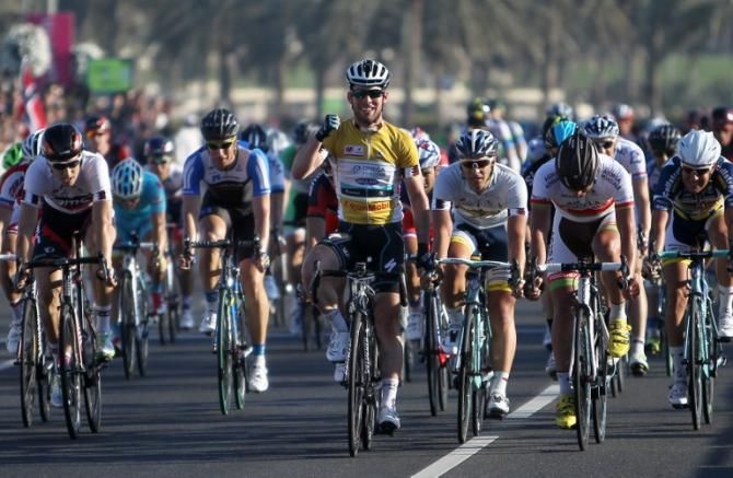 Mark Cavendish (Omega Pharma - Quick Step) wins the final stage of the Tour of Qatar