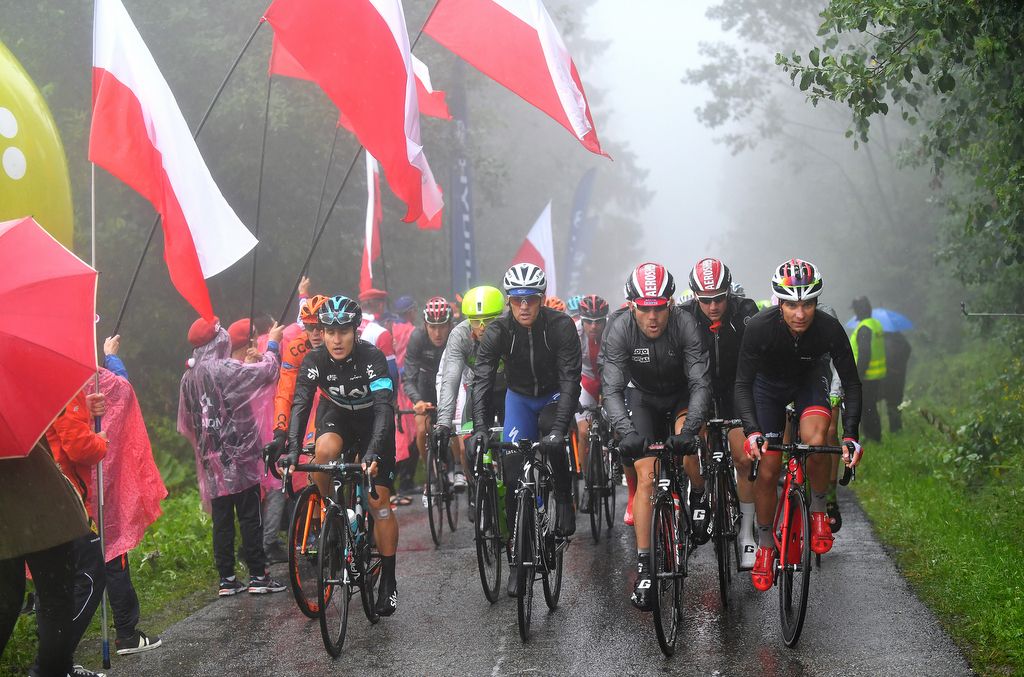 Despite the wet weather, the fans came out to support the riders