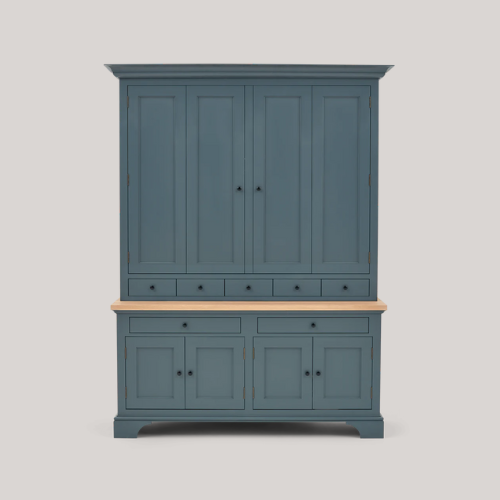 Havsta Tv Storage Combination/glass Doors - Grey-Beige 322x47x212 Cm