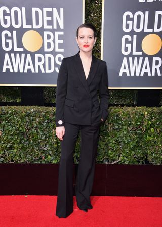 suit - claire foy