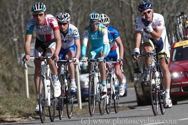 Previous race leader Thomas De Gendt (Vacansoleil) made the break.
