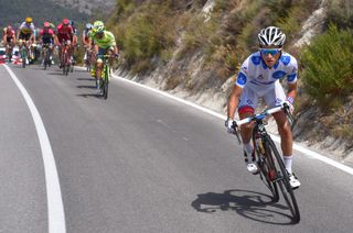 Kenny Elissonde (FDJ) attacks in search of KOM points