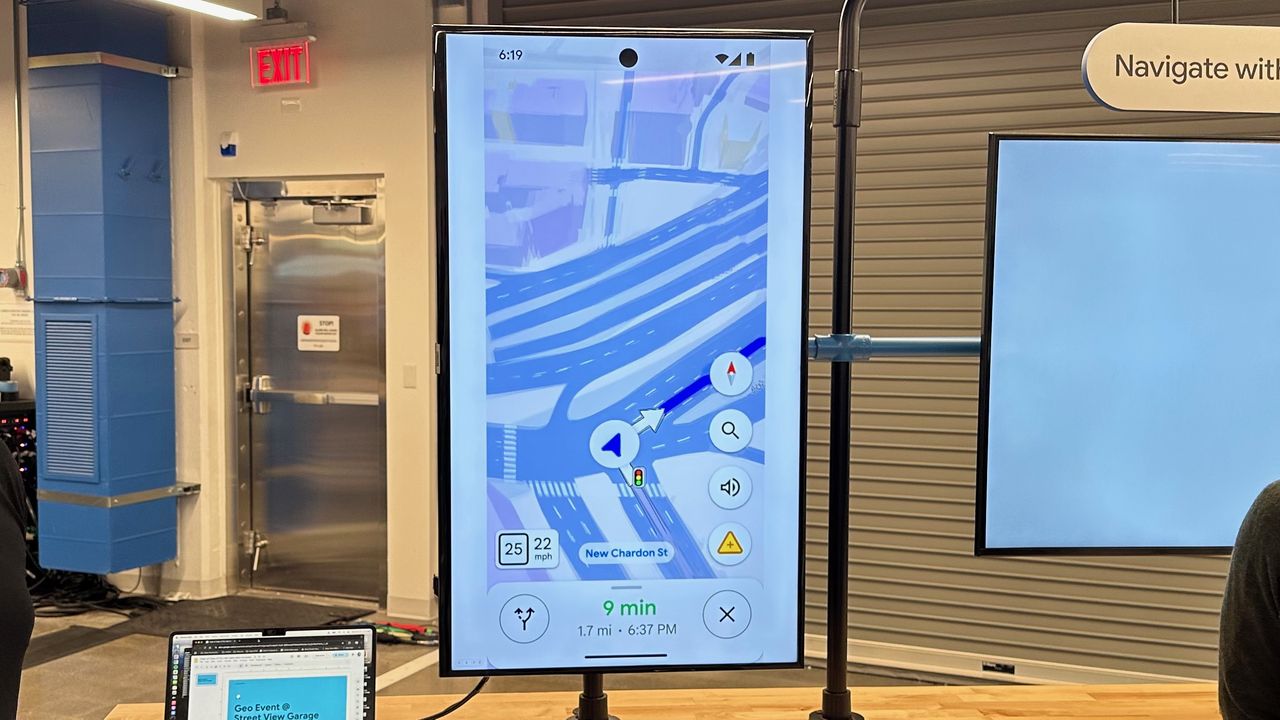 The new lanes update to Google Maps