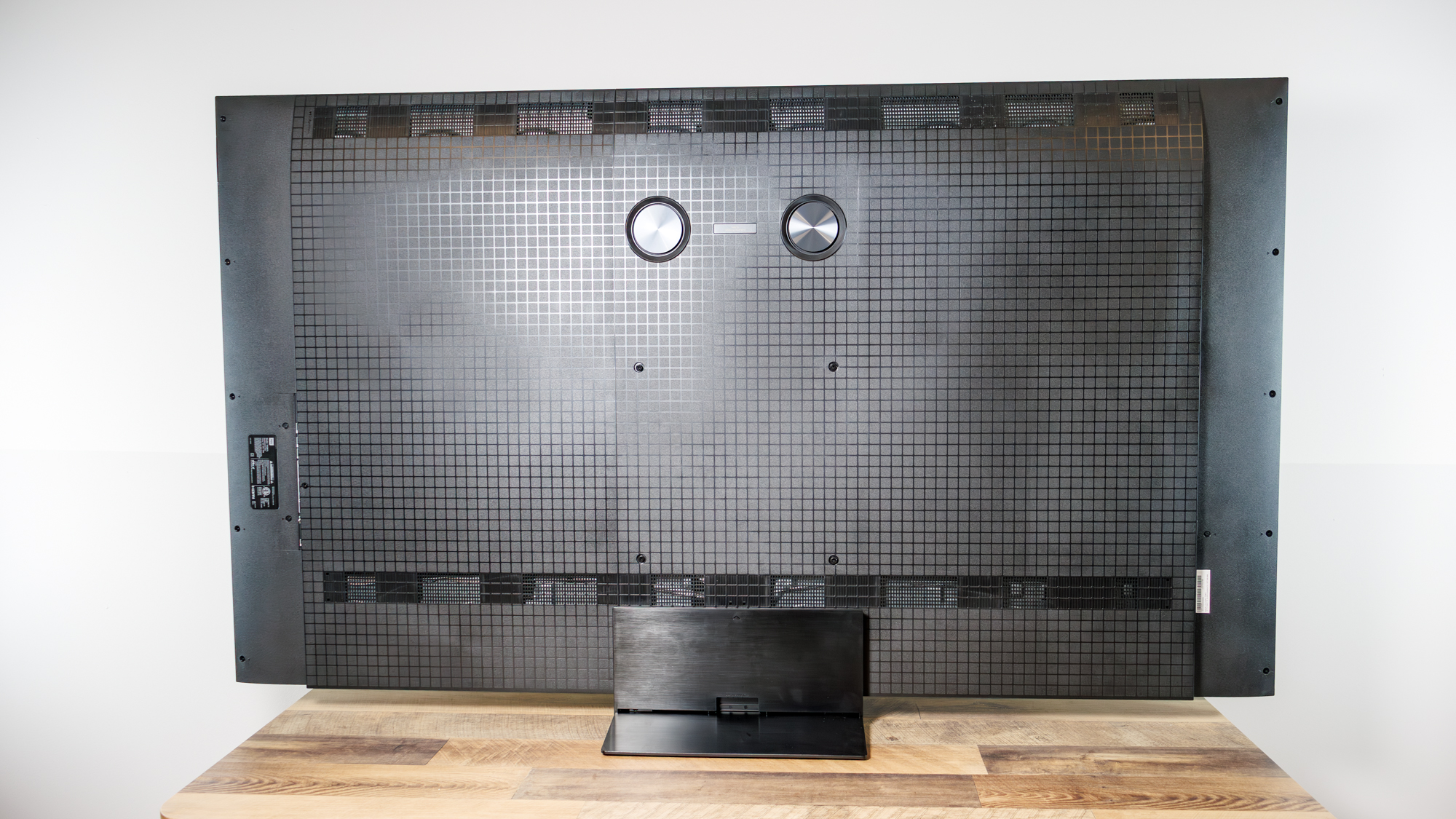 The back of a TCL QM7L 75-inch TV