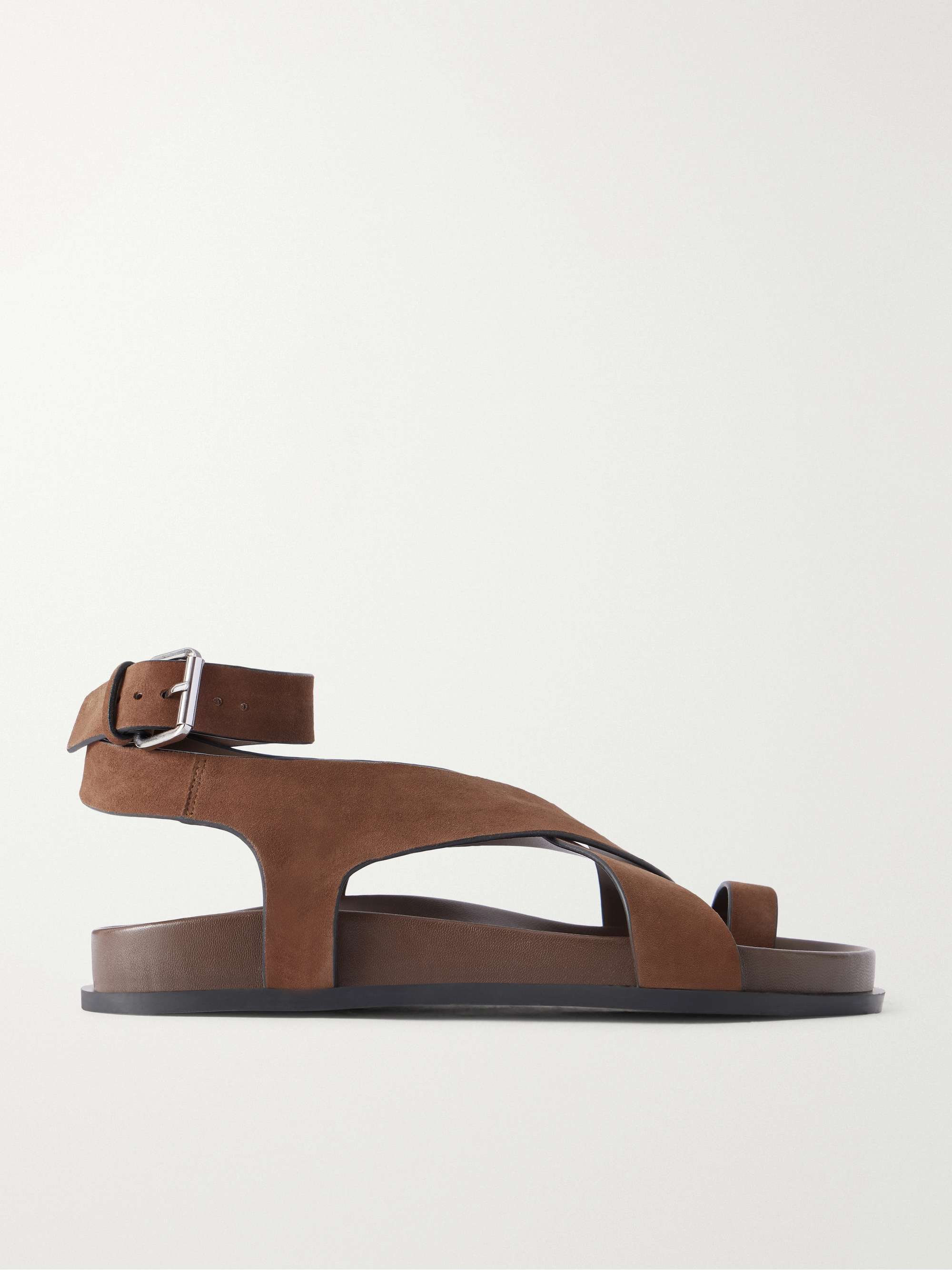 Jalen Crossed Suede Sandals