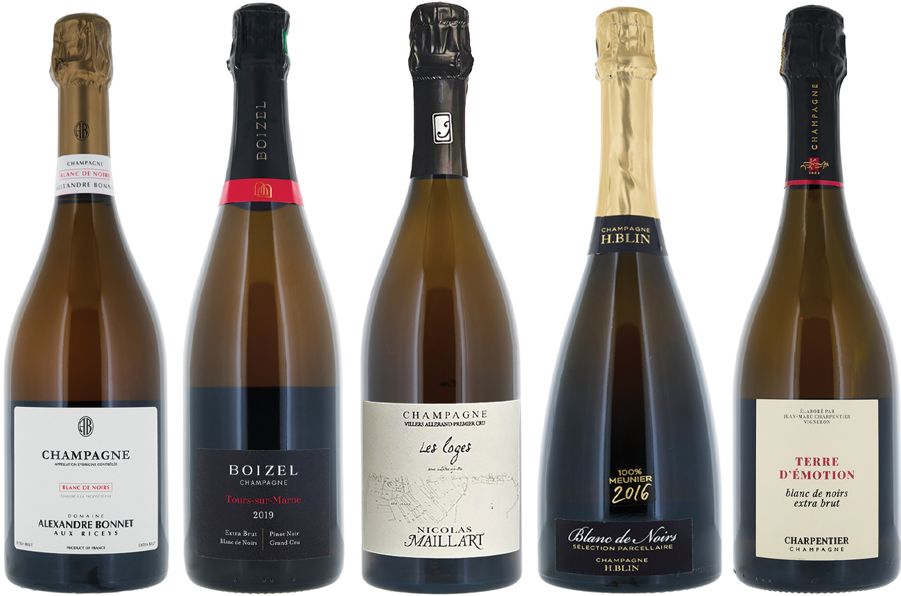 blanc de noirs Champagnes