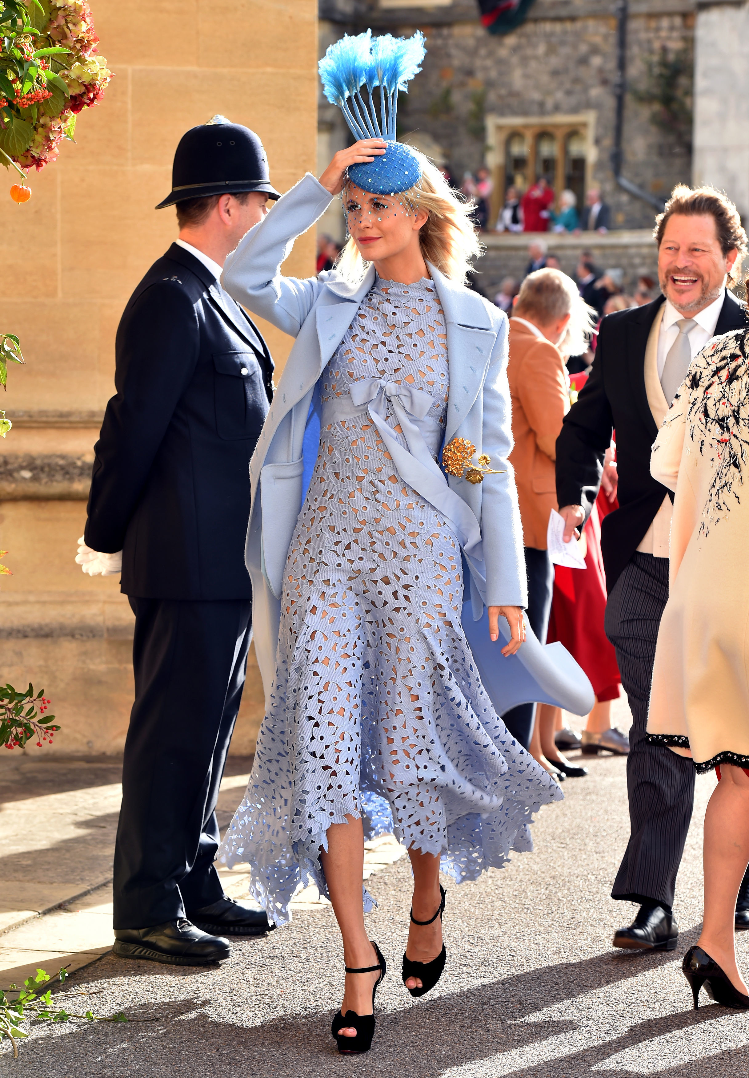 royal wedding hats Poppy Delevingne