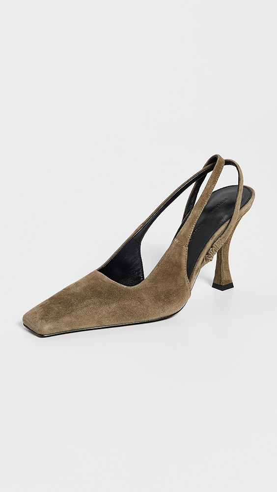 Proenza Schouler Trap Cross Slingback Pumps