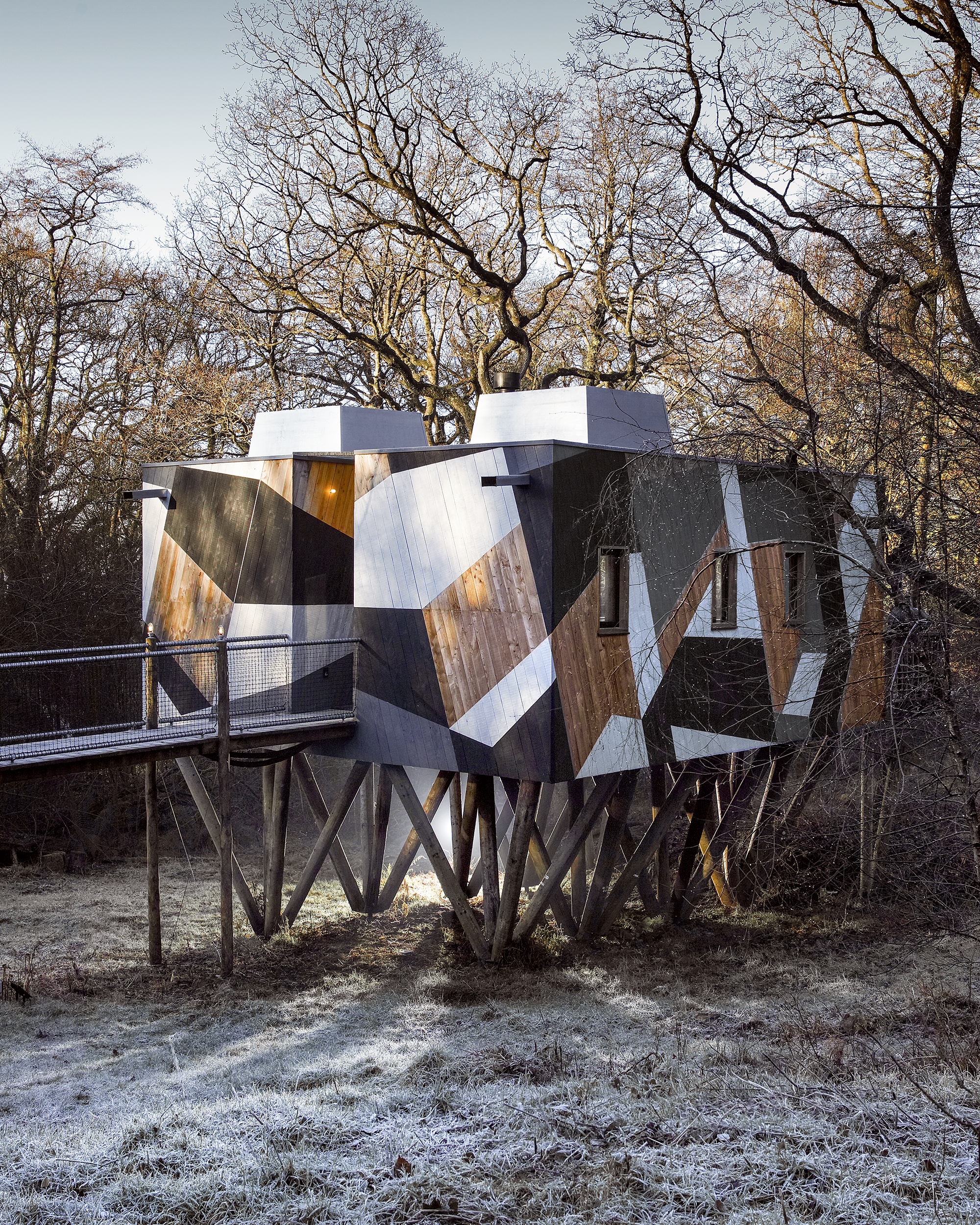 The Dazzle Treehouse at Mallinson&#039;s Woodland Retreat