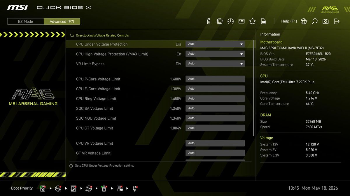 MSI MAG Z890 Tomahawk Wifi II
