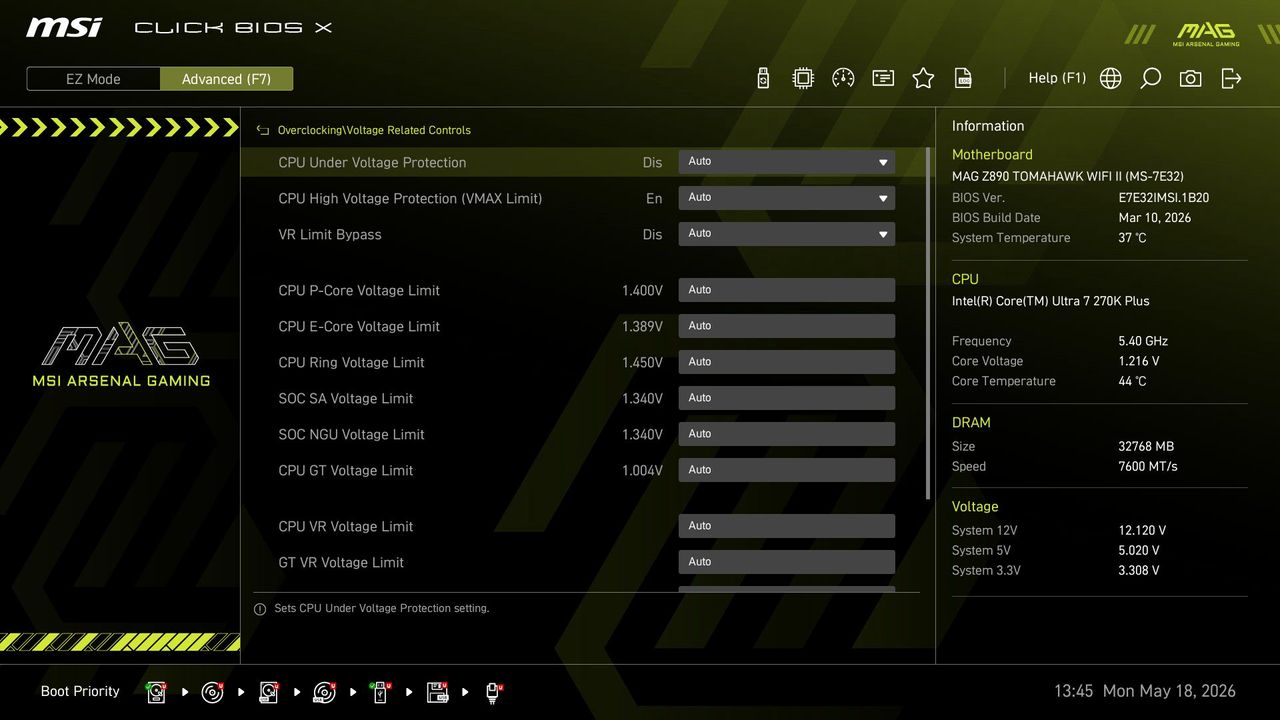 MSI MAG Z890 Tomahawk Wifi II