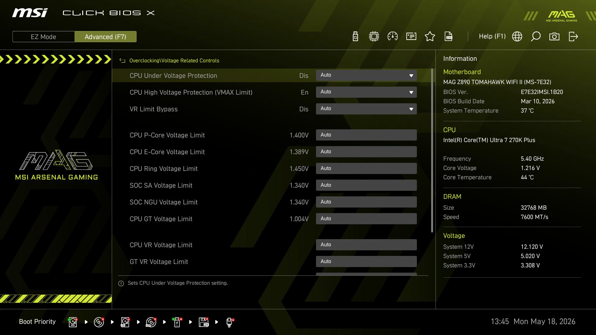 MSI MAG Z890 Tomahawk Wifi II