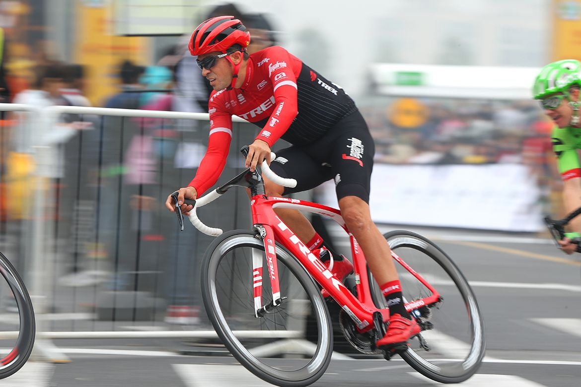 Alberto Contador during the race