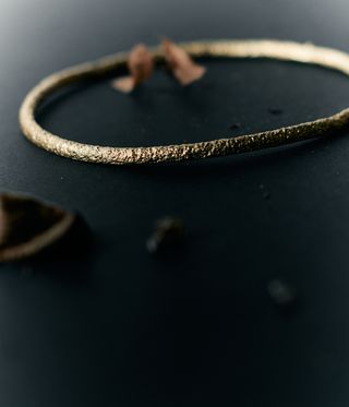 textured gold jewellery