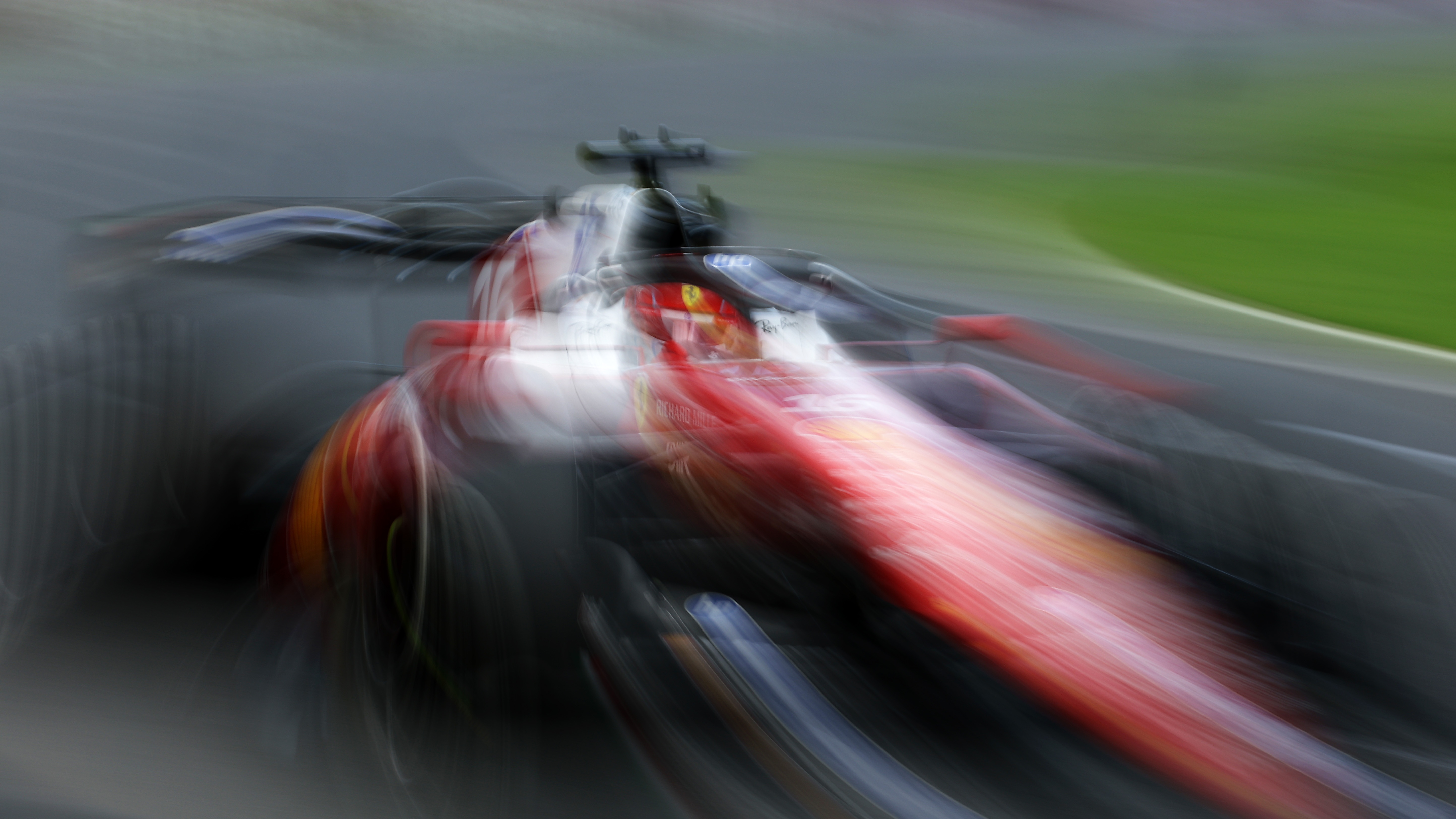 Charles Leclerc has been constantly threatening podium position for most of the race