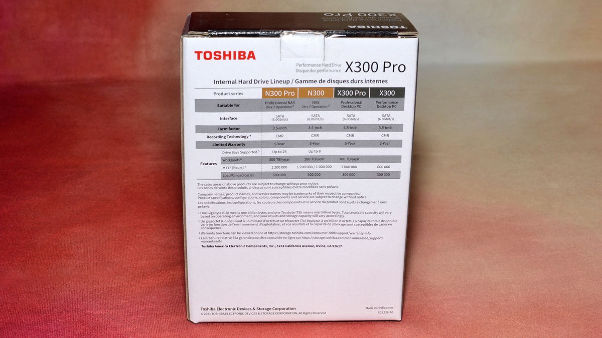 Toshiba X300 Pro 12TB/20TB HDD