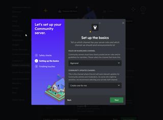 Discord setting up rules and community channels