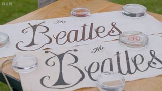 The Beatles first logo sketch