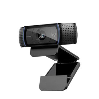 Logitech C920 webcam on a white background