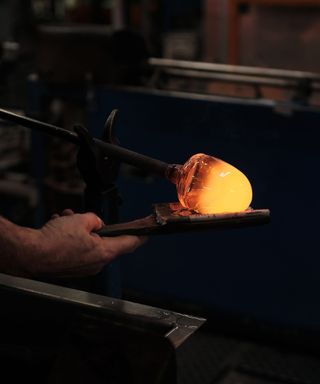 glass blowing and making behind the scenes at Waterford