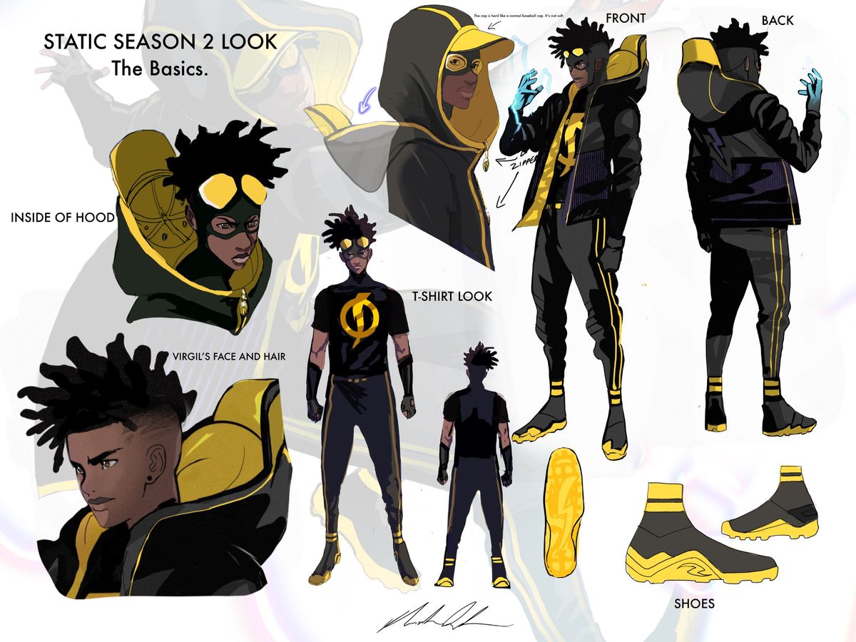 Static: Shadows of Dakota #1: Static character design