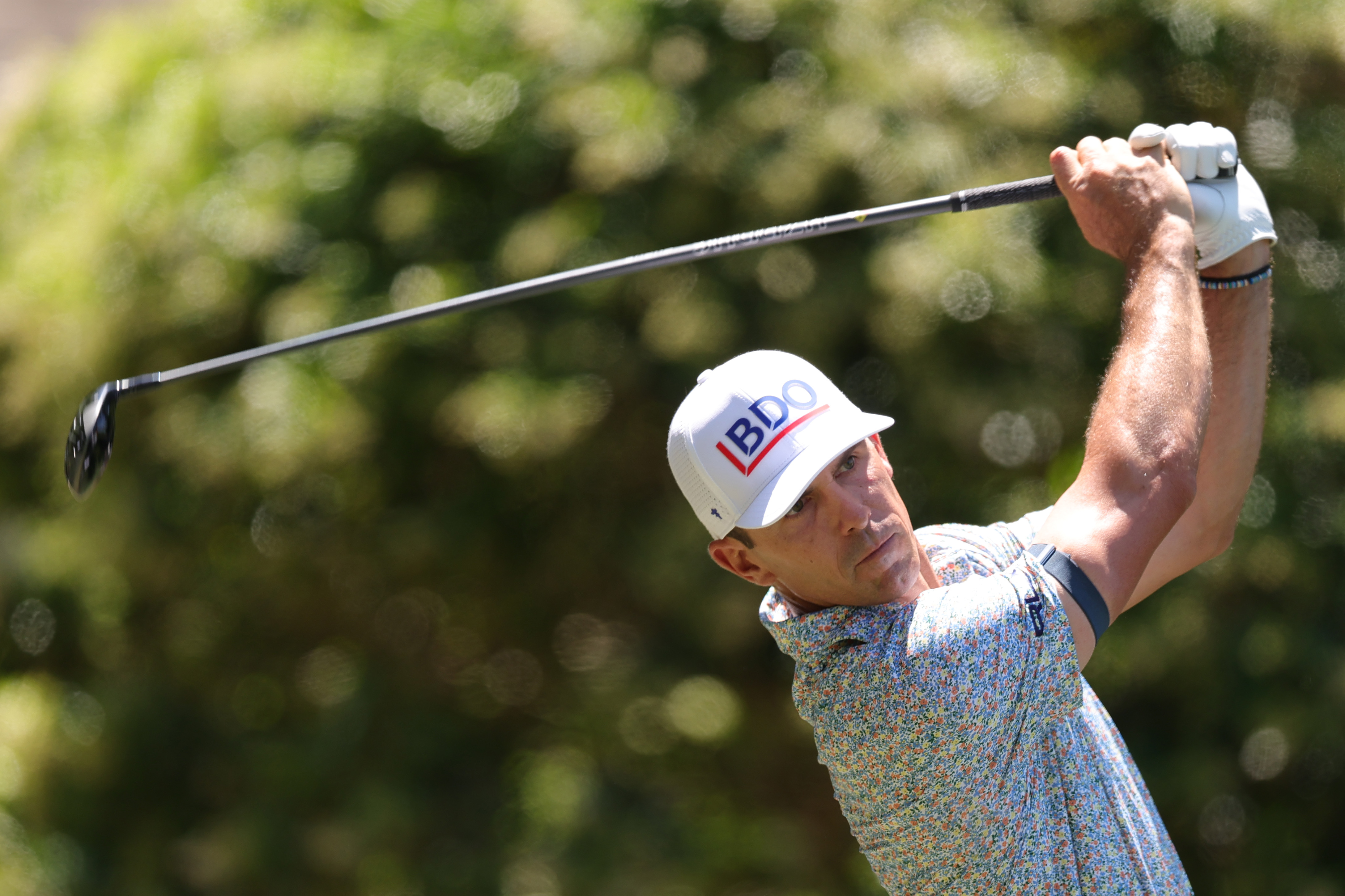Billy Horschel hits a driver off the tee