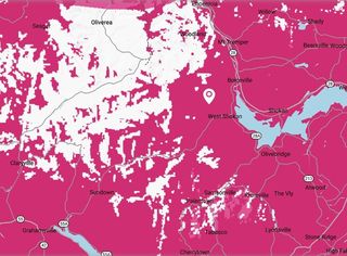 T-Mobile coverage map example