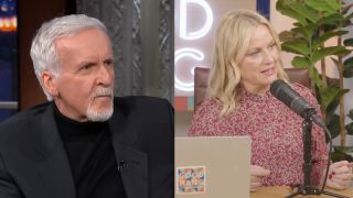 Cameron on Colbert and Poehler on Good Hang side by side