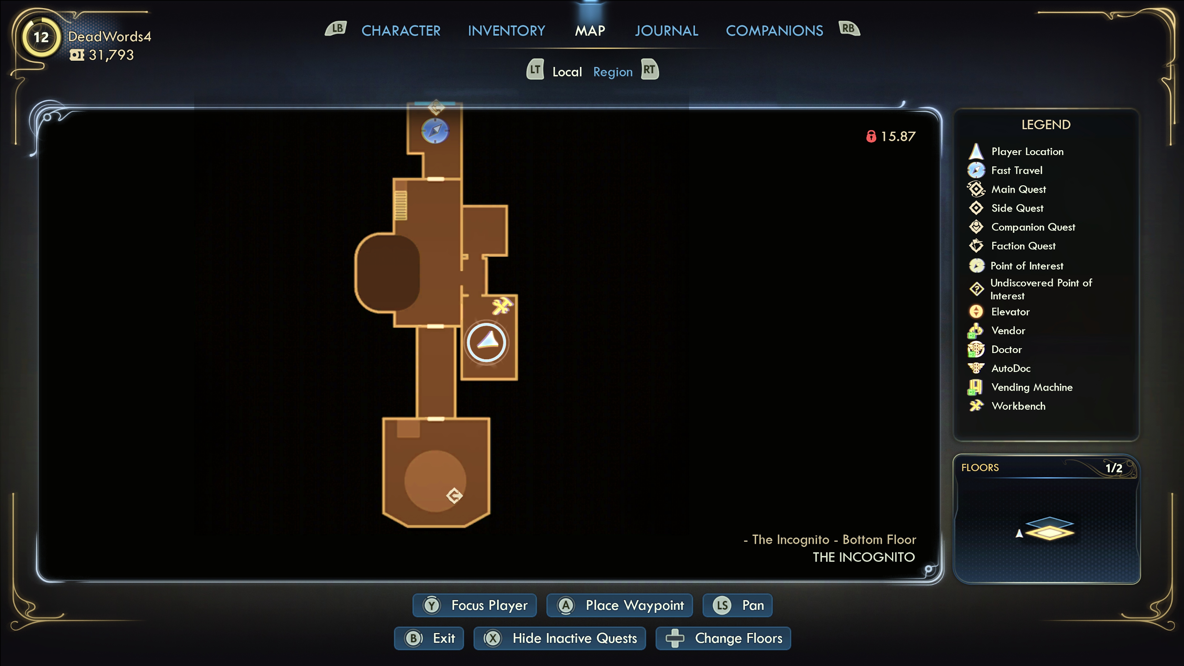 Screenshot of The Outer Worlds 2 on Xbox Series X.