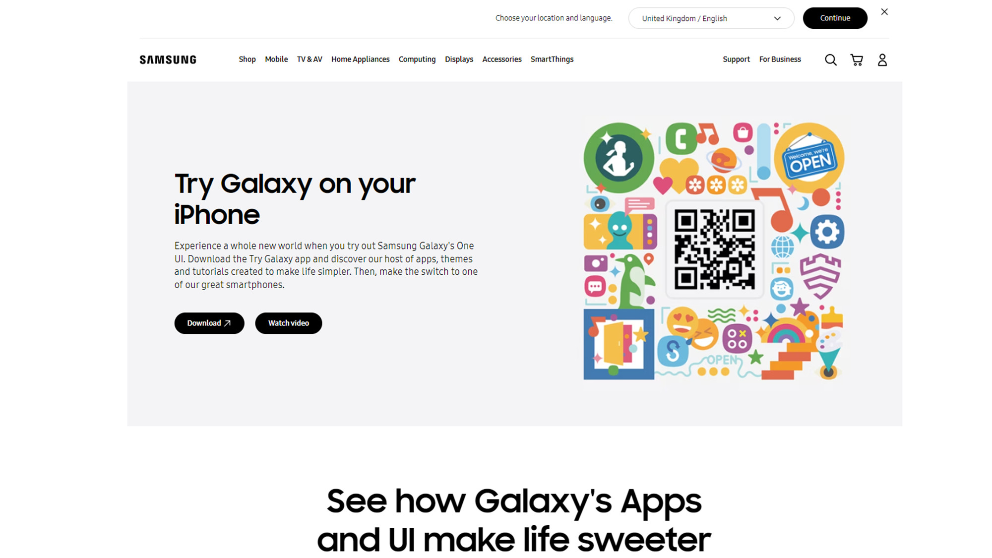 Pruebe el sitio web de Galaxy