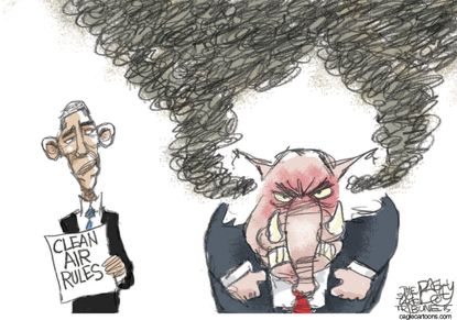 Obama cartoon U.S. Clean Power Plan