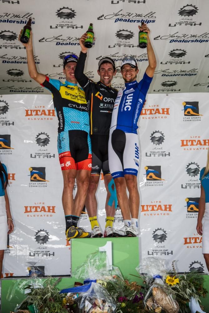 Todays top three podium: Jure Kocjan, Eric Young and Kiel Reijnen.