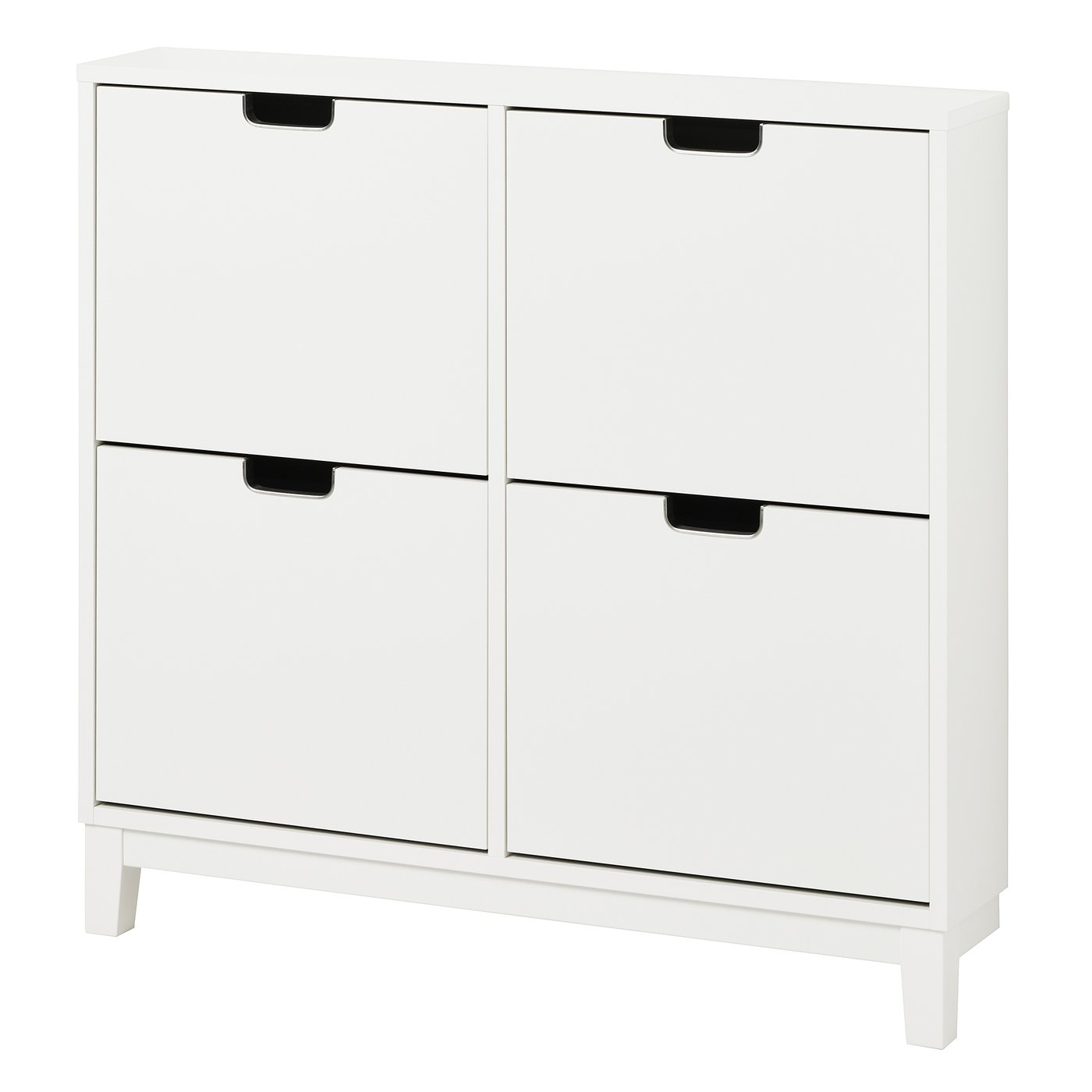 St&amp;Auml;ll Shoe Cabinet With 4 Compartments - White 37 3/4x6 3/4x35 3/8 "