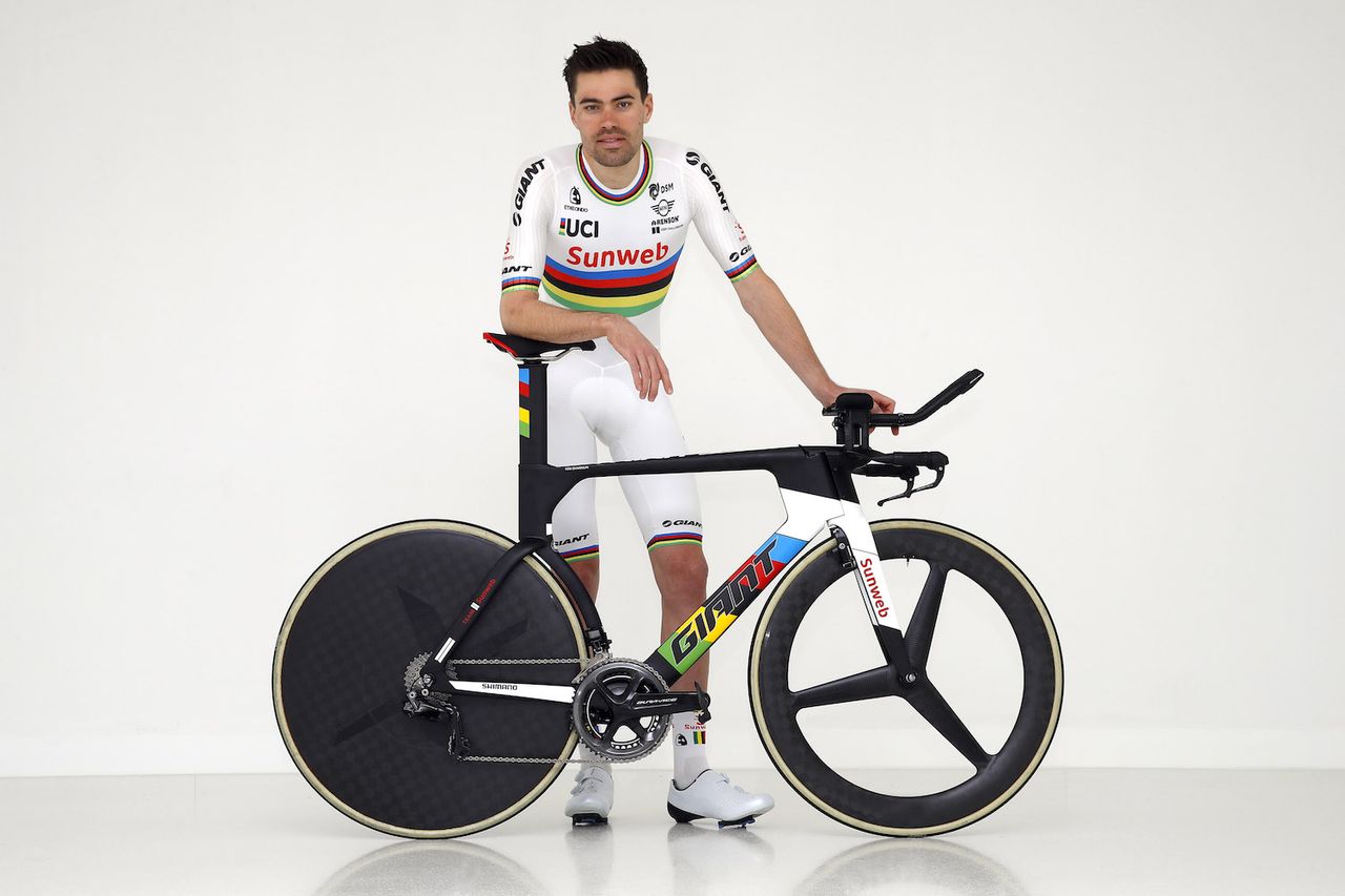 Tom Dumoulin (Sunweb) and his rainbow-emblazoned Giant Trinity Advanced Pro