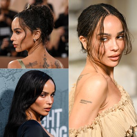 Zo&euml; Kravitz attends the 85th annual Golden Globes, the Louis Vuitton Menswear Fall-Winter 2025/2026, and the "Caught Stealing" New York Premiere 