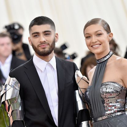 new york, ny may 02 zayn malik l and gigi hadid attend the manus x machina fashion in an age of technology costume institute gala at metropolitan museum of art on may 2, 2016 in new york city photo by mike coppolagetty images for peoplecom