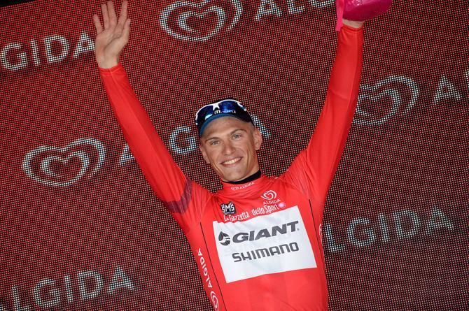 Marcel Kittel (Giant-Shimano) in the points jersey at the Giro d'Italia